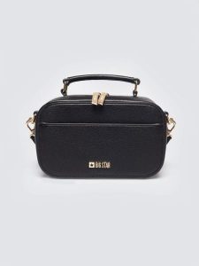 Torebka damska do ręki z dwoma dodatkowymi paskami czarna Maro 906. Czarne torebki klasyczne Big Star, bez wzorów, z bawełny, do ręki, bez dodatków. Za 179,99 zł.