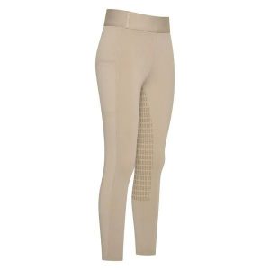 Damskie legginsy jeździeckie z pełną przyczepnością Imperial Riding Basic Glam. Czarne legginsy IMPERIAL RIDING, bez wzorów, z tkaniny, z podwyższonym stanem, długie. Za 261,50 zł.