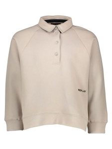 Replay Bluza w kolorze szarobrązowym rozmiar: M. Brązowe bluzy Replay, m, bez wzorów, z bawełny, bez kaptura. Za 249,76 zł.