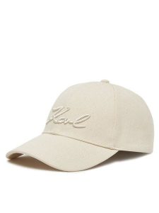 KARL LAGERFELD Czapka z daszkiem A1W33069 Écru. Czapki KARL LAGERFELD, bez wzorów, z bawełny. Za 149,99 zł.