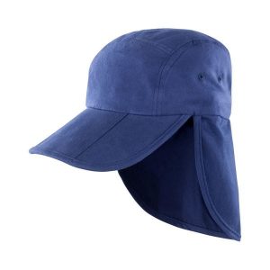Składana Czapka Legionisty. Niebieskie czapki RESULT HEADWEAR, bez wzorów, z bawełny. Za 45,99 zł.