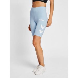 Szorty damskie Hummel Legacy. Niebieskie spodenki sportowe Hummel, xs, bez wzorów, na fitness i siłownię. W wyprzedaży za 71,05 zł.