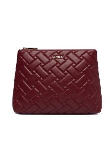 MEXX Kosmetyczka CEO-MEXX-W1-011-AW26 Bordowy. Czerwone kosmetyczki Mexx, bez wzorów, ze skóry. Za 59,99 zł.