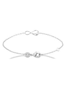 L'Atélier Précieux Srebrna bransoletka z elementem ozdobnym rozmiar: onesize. Szare bransoletki l'Atelier precieux, z cyrkonią, srebrne. Za 208,99 zł.