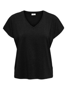 JDY Koszulka w kolorze czarnym rozmiar: XL. Czarne bluzki JDY, xl, bez wzorów, bez kołnierzyka, bez ramiączek. Za 61,60 zł.