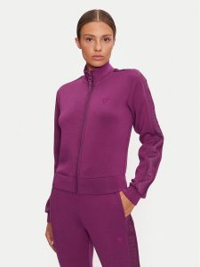 Guess Bluza New Allie V2YQ17 K7UW2 Różowy Regular Fit. Czerwone bluzy Guess, xxs, z aplikacjami, z wiskozy, bez kaptura. Za 209,99 zł.