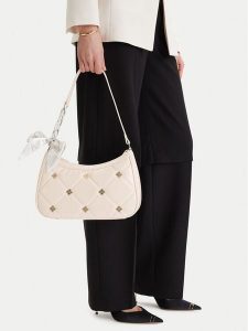 Nine West Torebka EO-Ludlow Dusk-KS2576-1 Beżowy. Brązowe torebki klasyczne Nine West, bez wzorów, z materiału, bez dodatków. Za 259,99 zł.