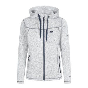 Trespass Odelia B - Polar damski At300 Ghost Navy Marl. Szare kurtki Trespass, bez wzorów, z dzianiny, z kapturem. Za 203,83 zł.