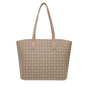 Torebka GINO ROSSI. Brązowe shopper bag Gino Rossi, bez wzorów, bez dodatków. Za 149,99 zł.