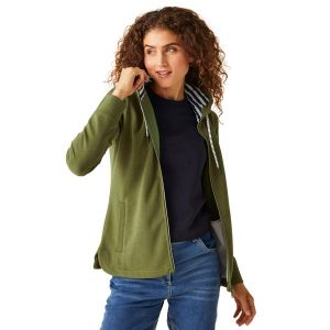 Bayletta damska bluza z kapturem. Zielone bluzy Regatta, bez wzorów, z kapturem. W wyprzedaży za 257,00 zł.