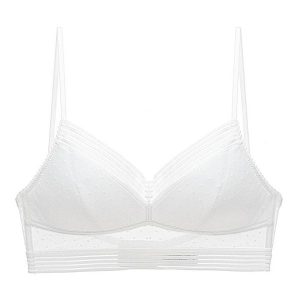 Braletka bez fiszbin na co dzień Kally. Brązowe biustonosze Intica, bez wzorów, z materiału. W wyprzedaży za 99,00 zł.