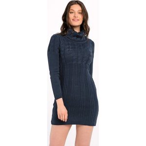 Sweter w kolorze ciemnoniebieskim. Długie swetry marki Jimmy Sanders. W wyprzedaży za 139,95 zł.