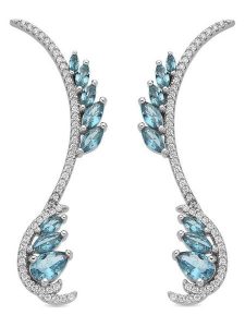 Luxenter Srebrne kolczyki-wkrętki z cyrkoniami rozmiar: onesize. Szare kolczyki Luxenter, z cyrkonią, srebrne. Za 291,51 zł.