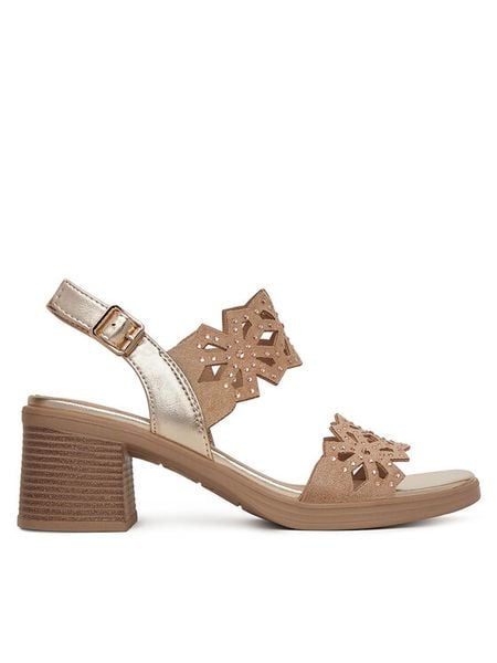 Clara Barson Sandały WS10006-08 Brązowy. Brązowe sandały Clara Barson, bez wzorów, ze skóry, bez obcasa, na słupku, bez zapięcia. Za 119,99 zł.