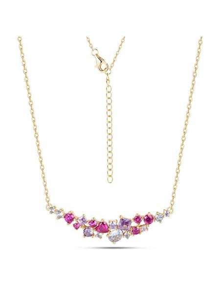 DI GIORGIO Pozłacany naszyjnik z elementem ozdobnym - dł. 40 cm rozmiar: onesize. Żółte naszyjniki DI GIORGIO, z cyrkonią, pozłacane. Za 148,26 zł.