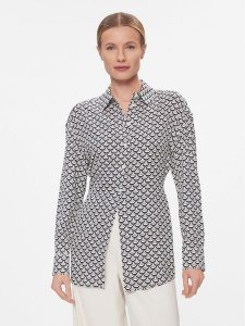 Tommy Hilfiger Koszula Seal Aop Fluid Modern Shirt WW0WW40753 Czarny Regular Fit. Czarne koszule TOMMY HILFIGER, bez wzorów, z wiskozy, bez kołnierzyka, bez ramiączek. Za 339,99 zł.