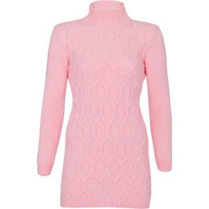 Sweter w kolorze różowym. Długie swetry marki Jimmy Sanders. W wyprzedaży za 139,95 zł.