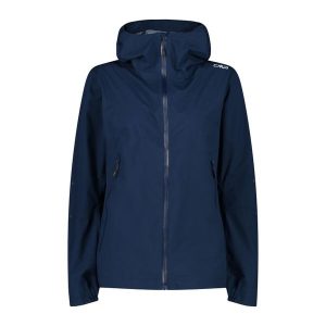 Damska wodoodporna kurtka z kapturem CMP. Niebieskie kurtki CMP, bez wzorów, z kapturem. Za 401,00 zł.