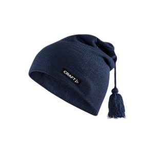 Czapka z dzianiny Craft Core Classic. Niebieskie czapki Craft, bez wzorów, z dzianiny. Za 106,00 zł.