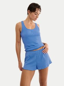 Triumph Szorty piżamowe Mix & Match 10227205 Niebieski Regular Fit. Niebieskie piżamy Triumph, bez wzorów, z bawełny. Za 89,99 zł.