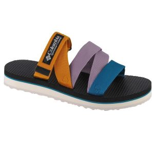 Klapki na basen damskie, W Alava Slide Sandal. Brązowe klapki Columbia, bez wzorów, bez obcasa. Za 189,99 zł.