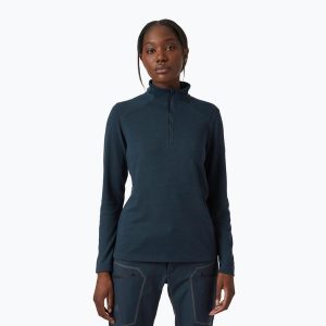Bluza damska Helly Hansen Inshore 1/2 Zip Pullover. Niebieskie bluzy Helly Hansen, xs, bez wzorów, bez kaptura. Za 119,99 zł.