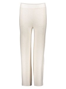 Copenhagen Studios Spodnie w kolorze kremowym rozmiar: 40. Brązowe spodnie z wysokim stanem Copenhagen Studios, bez wzorów, z materiału, z podwyższonym stanem. Za 136,45 zł.