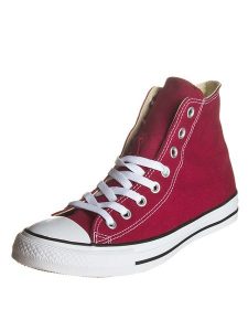 Converse Sneakersy "Allstar" w kolorze czerwonym rozmiar: 40. Czerwone trampki Converse, bez wzorów, za kostkę, bez zapięcia. Za 251,53 zł.