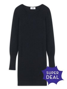 AUTHENTIC CASHMERE Kaszmirowa sukienka "Armet" w kolorze czarnym rozmiar: XL. Czarne sukienki AUTHENTIC CASHMERE, xl, bez wzorów, z kaszmiru, bez kołnierzyka, bez ramiączek, mini. Za 303,06 zł.