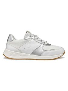 Geox Sneakersy w kolorze srebrno-białym rozmiar: 40. Białe trampki Geox, bez wzorów, bez zapięcia. Za 254,74 zł.