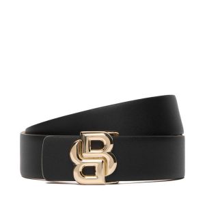 Pasek Damski BOSS. Czarne paski Boss, bez wzorów. Za 399,99 zł.