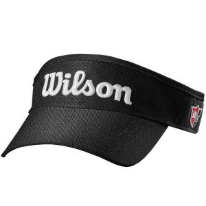 Czapka Z Daszkiem Z Haftowanym Logo Dla Dorosłych Unisex. Czarne czapki Wilson, bez wzorów, sportowe. Za 137,99 zł.