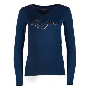 Pepe Jeans T-Shirt Damski Mara S, Ciemny Niebieski. T-shirty marki Pepe Jeans. W wyprzedaży za 176,00 zł.
