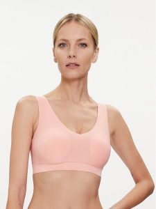 Chantelle Biustonosz top Soft Stretch C16A10 Pomarańczowy. Brązowe biustonosze Chantelle, xl, bez wzorów, z syntetyku, bez kołnierzyka, bez ramiączek. Za 189,99 zł.