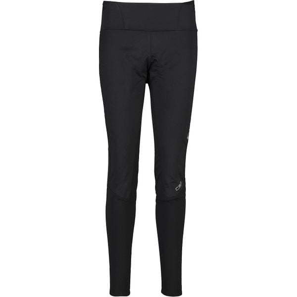Damskie legginsy CMP. Czarne legginsy CMP, bez wzorów, z materiału. Za 364,35 zł.