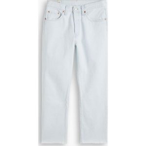 Levi's Dżinsy "501® Crop" - Regular fit - w kolorze błękitnym rozmiar: W23/L26. Niebieskie jeansy Levi's®, z aplikacjami, z podwyższonym stanem. Za 188,40 zł.