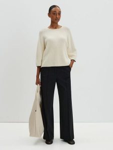 Someday Sweter "Tijou" w kolorze beżowym rozmiar: 42. Brązowe swetry oversize someday., bez wzorów, z wełny, bez ramiączek. Za 192,33 zł.