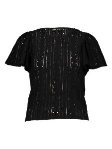 ONLY Koszulka w kolorze czarnym rozmiar: XL. Czarne bluzki ONLY, xl, bez wzorów, ze splotem, bez kołnierzyka, bez ramiączek. Za 41,69 zł.