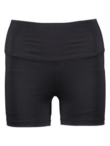 4F Szorty funkcyjne w kolorze czarnym rozmiar: M. Czarne spodenki sportowe 4f, m, bez wzorów, z materiału, z podwyższonym stanem, outdoorowe. Za 69,91 zł.