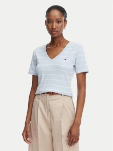 Tommy Hilfiger T-Shirt Cody WW0WW40584 Niebieski Regular Fit. Niebieskie t-shirty TOMMY HILFIGER, xl, bez wzorów, z bawełny, bez kołnierzyka, bez ramiączek. Za 209,99 zł.