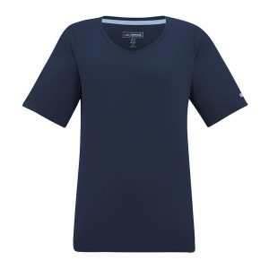 T-shirt Damski W Serek Fingal. Niebieskie t-shirty Regatta, bez wzorów, bez kołnierzyka, bez ramiączek. Za 76,99 zł.