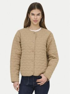 ONLY Kurtka przejściowa Heart 15366265 Beżowy Regular Fit. Brązowe kurtki ONLY, m, bez wzorów, z syntetyku, bez kaptura. Za 199,99 zł.