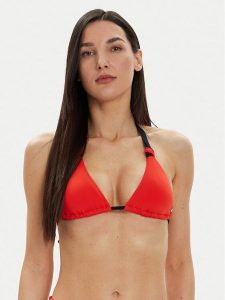Tommy Hilfiger Góra od bikini UW0UW05099 Czerwony. Czerwone bikini TOMMY HILFIGER, bez wzorów, z syntetyku. Za 239,99 zł.