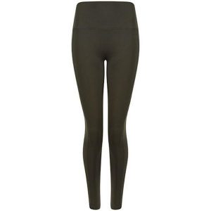 Legginsy Damskie Z Wysokimi Stanami Core. Zielone legginsy TOMBO, bez wzorów, z podwyższonym stanem. Za 151,99 zł.