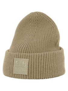 ELBSAND Czapka beanie "Nora" w kolorze oliwkowym rozmiar: onesize. Zielone czapki ELBSAND, bez wzorów, z materiału. Za 73,99 zł.