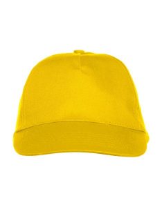 Clique Czapka Texas 5-panelowa z twillu – lemon. Żółte czapki CLIQUE, bez wzorów, z bawełny. Za 77,83 zł.