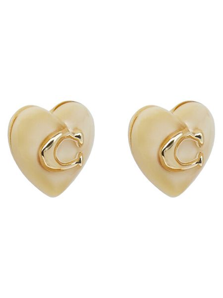 Coach Kolczyki 37422706GLD681 Złoty. Żółte kolczyki Coach, metalowe. Za 159,99 zł.