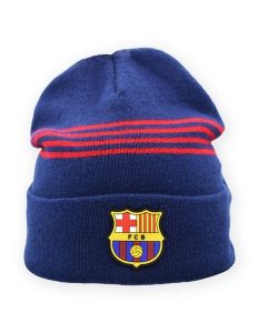 Czapka FC Barcelona - oficjalna licencjonowana. Niebieskie czapki FC BARCELONA, bez wzorów, z gumy. Za 99,00 zł.