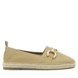 Espadryle DeeZee. Brązowe espadryle DeeZee, bez wzorów, bez obcasa. Za 62,99 zł.