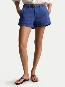 Polo Ralph Lauren Szorty materiałowe 211963798501 Niebieski Straight Fit. Niebieskie szorty Polo Ralph Lauren, bez wzorów, z bawełny. Za 639,99 zł.